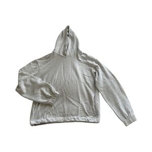 Zara Light Gray Textured Hoodie